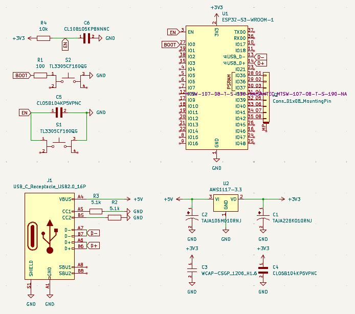 ESP32 Breakout Board Schematic